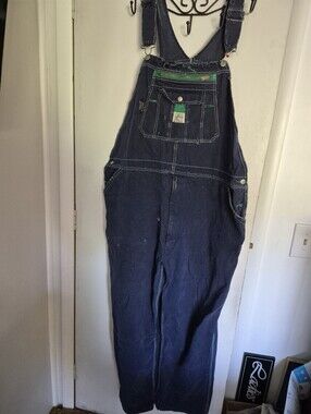 Men's Dark Blue Denim Overalls - Classic Workwear Style